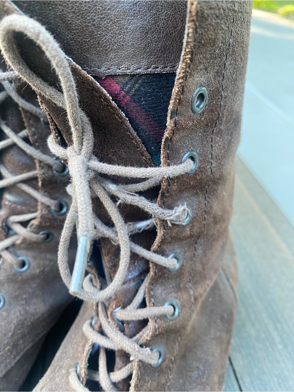 Born Vintage Women's Brown Suede Lace-Up Ankle Boots - Picture 5 of 5